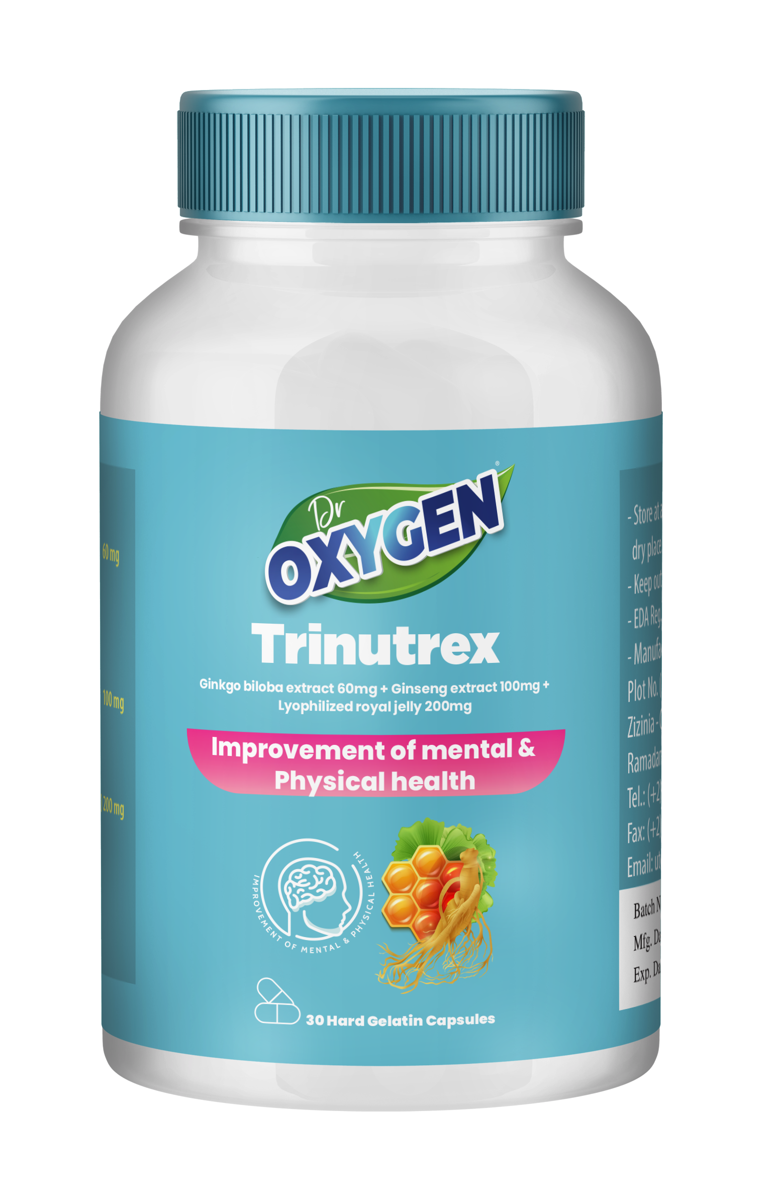 Trinutrex jar with effect